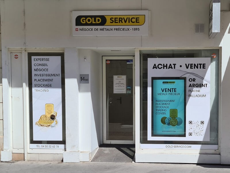 Écran vitrine à Gold Services Annecy