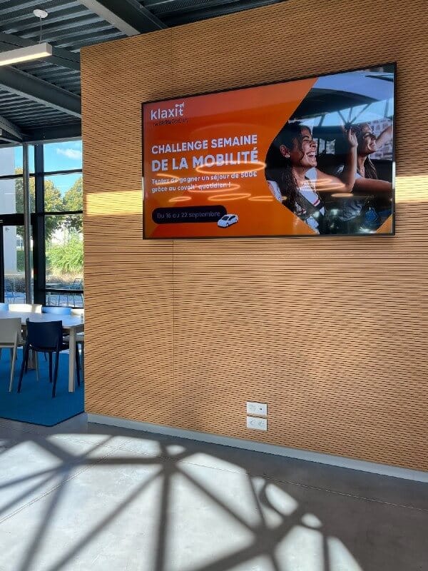 Écran d'affichage dynamique entreprise
