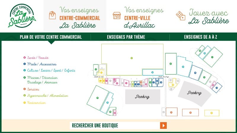 maquette la sablière plan interactif