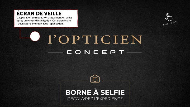 L'opticien Concept - Application Selfie Touch