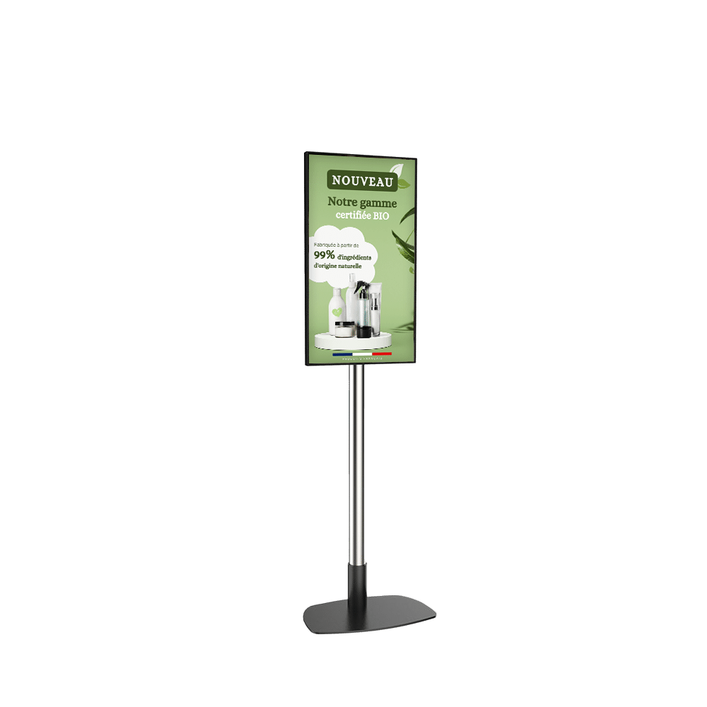Kit ecran pour vitrine Fixation Murale, au Format Paysage