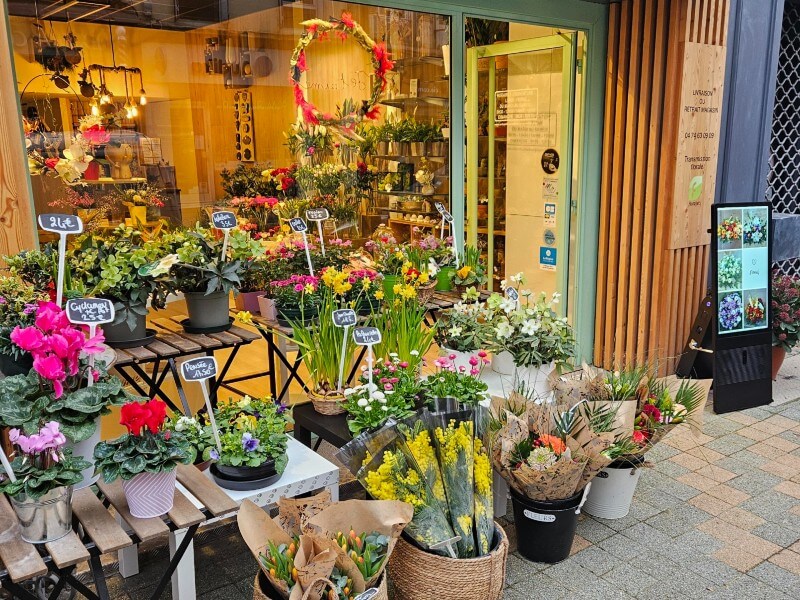 Chevalet numérique pour fleuriste Jonathan Desseigne