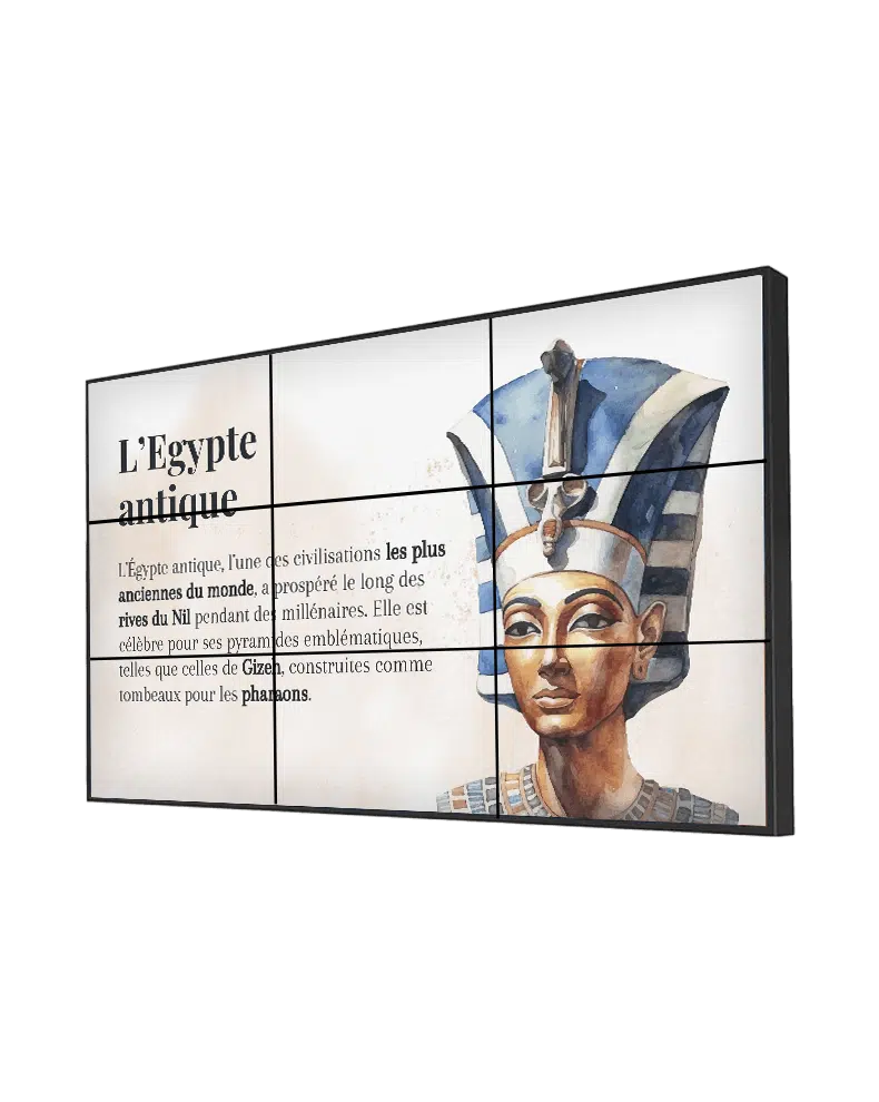 Projet Micro-Folies installation mur d'images