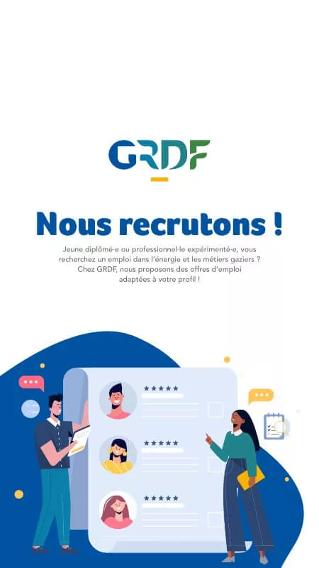 Application sur-mesure de recrutement pour GRDF