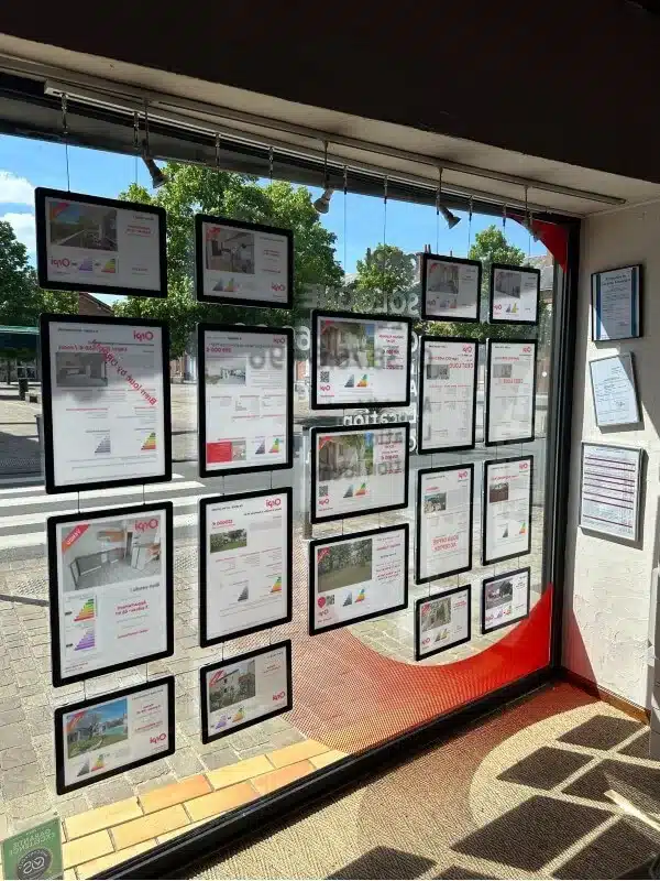 écran vitrine agence immobilière ORPO Sologne