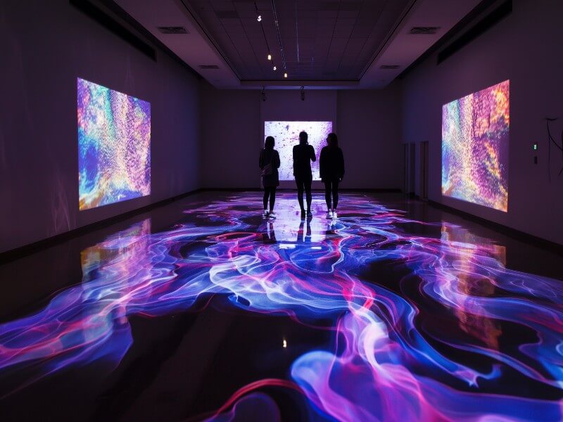 écran immersif affichage géant expérience digital musée