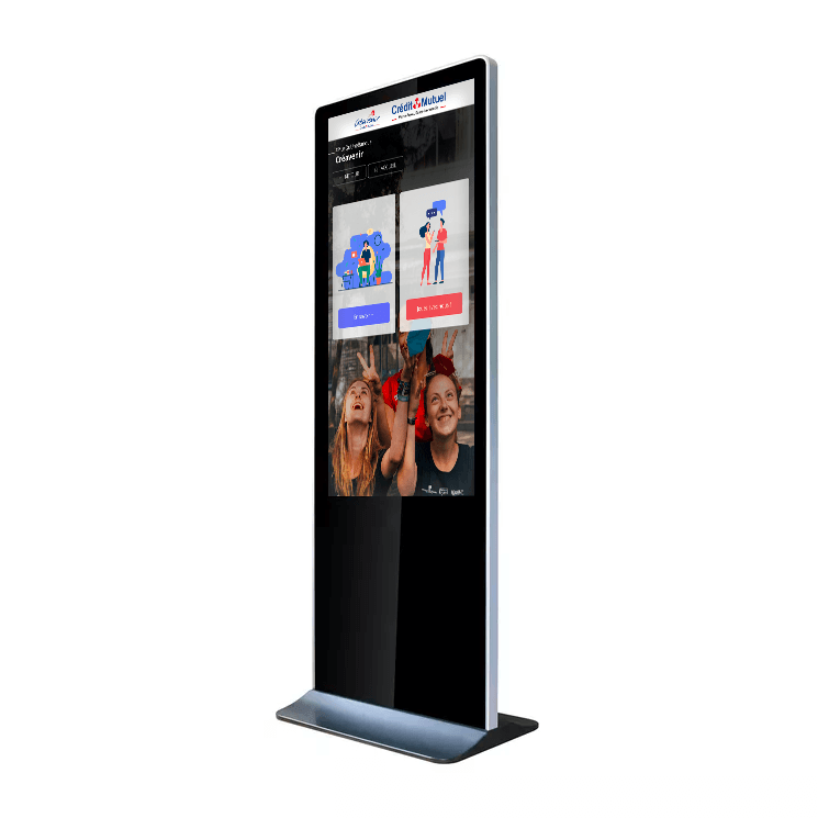 totem tactile VERTICAL 43 et 55 pouces