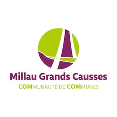 logo Communauté de Communes Millau Grands Causses - écran numérique interactif