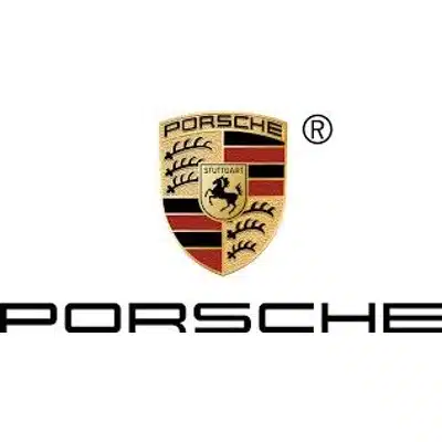 logo Porsche - écran publicitaire