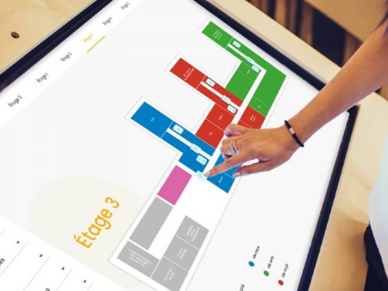 Plan interactif pour EHPAD wayfinder