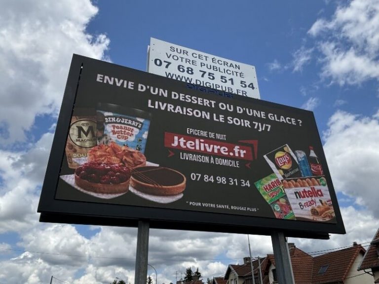 Panneau publicitaire écran LED