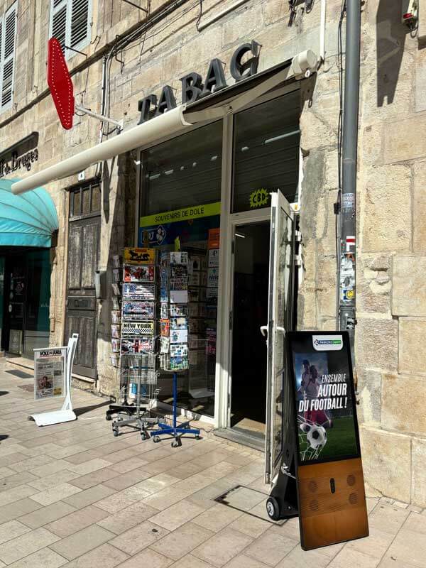 Chevalet numérique pour Tabac des Arènes