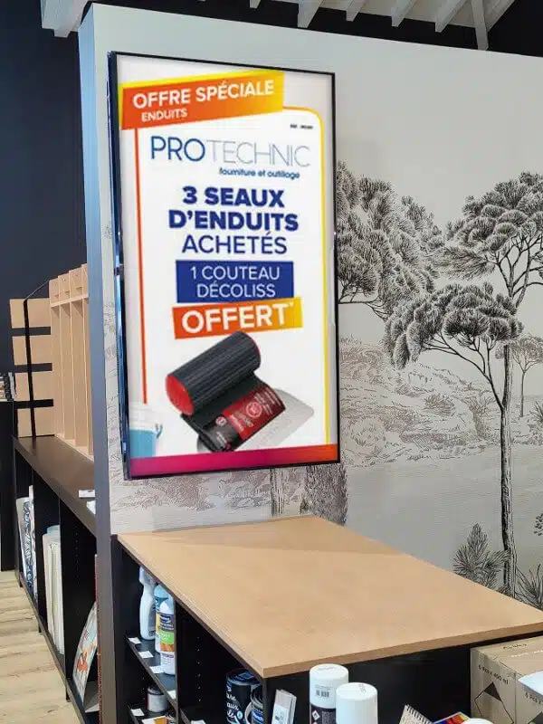 Écran affichage dynamique 55 pouces Comptoir de l'ours