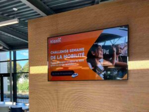 Ecran d'affichage dynamique pour Isagri