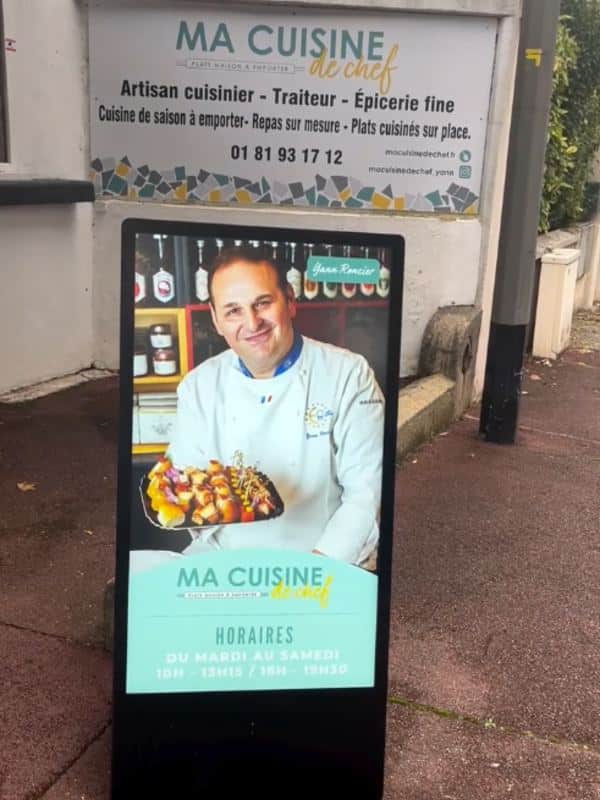 Chevalet extérieur pour ma cuisine de chef