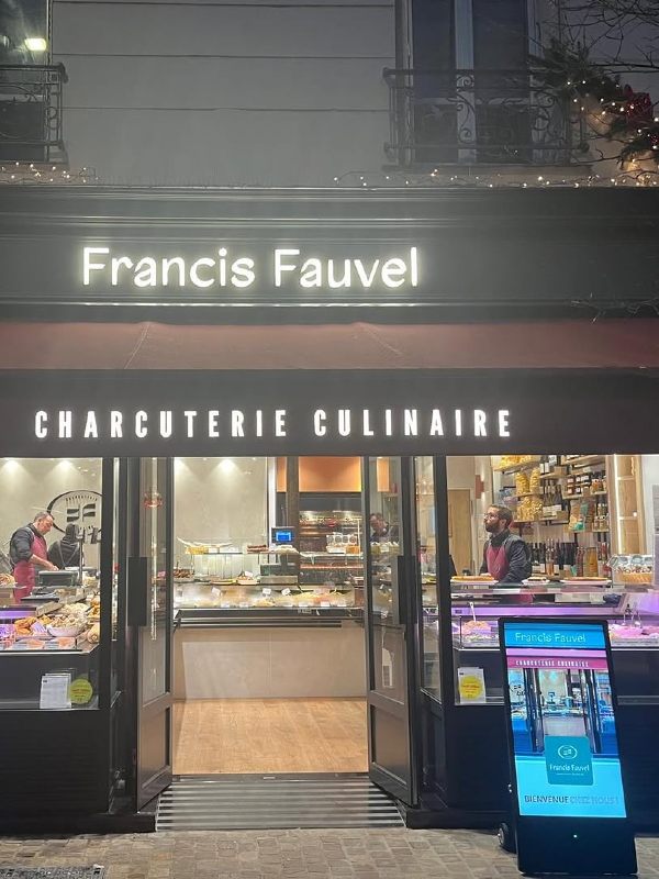 Chevalet pour le traiteur Francis Fauvel