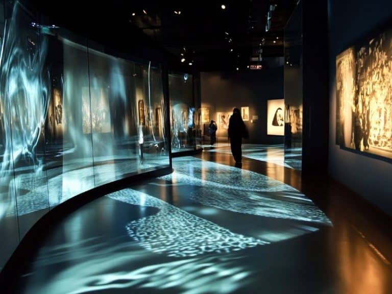 Exemple d'affichage dynamique pour musées du futur