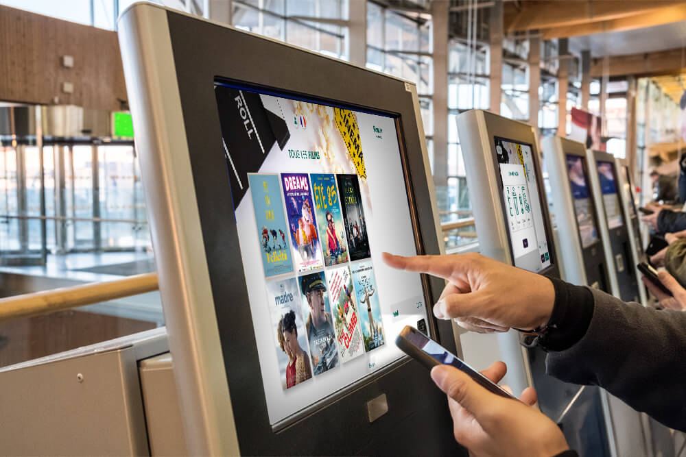 Borne de paiement avec impression tickets