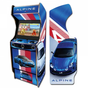 Borne d'arcade jeu personnalisation Alpine