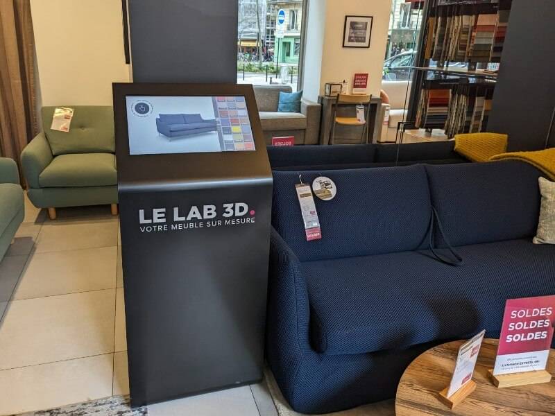 Borne interactive KIOSK Maison du Convertible - Borne tactile magasin Digilor