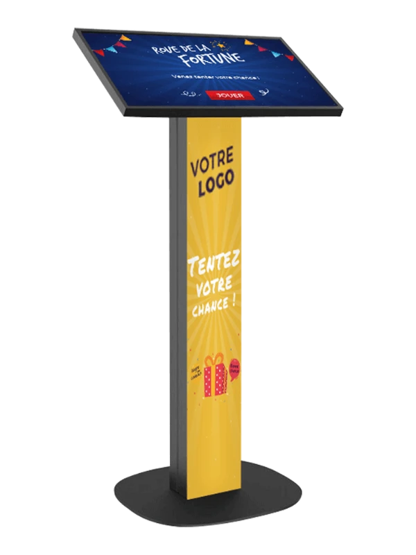 Borne tactile accueil SOFT PLUS 27 pouces - Borne interactive polyvalente Digilor