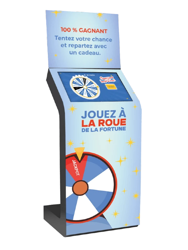 Borne tactile KIOSK avec PLV - Borne interactive et signalétique Digilor