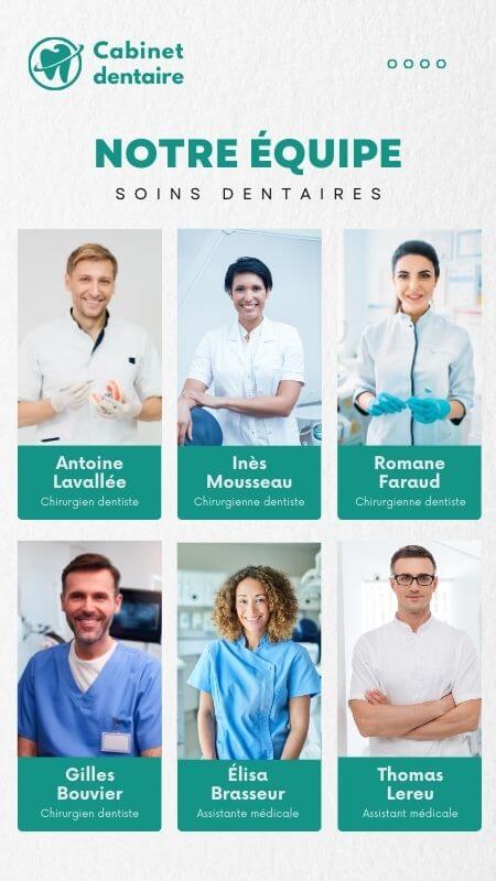 Exemple de campagne d'affichage dynamique dans un cabinet de dentistes