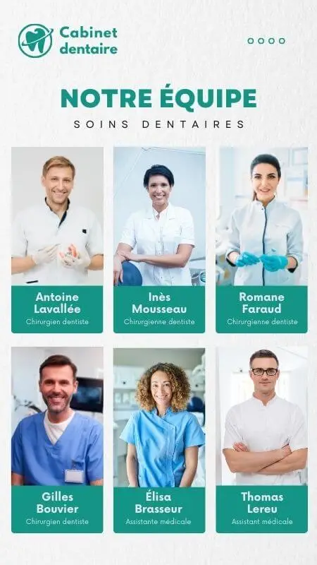 Exemple de campagne d'affichage dynamique dans un cabinet de dentistes