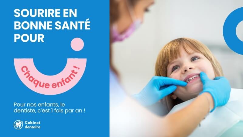 Exemple de campagne d'affichage dynamique dans un cabinet de dentistes
