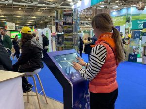 Banque Populaire salon agriculture borne tactile