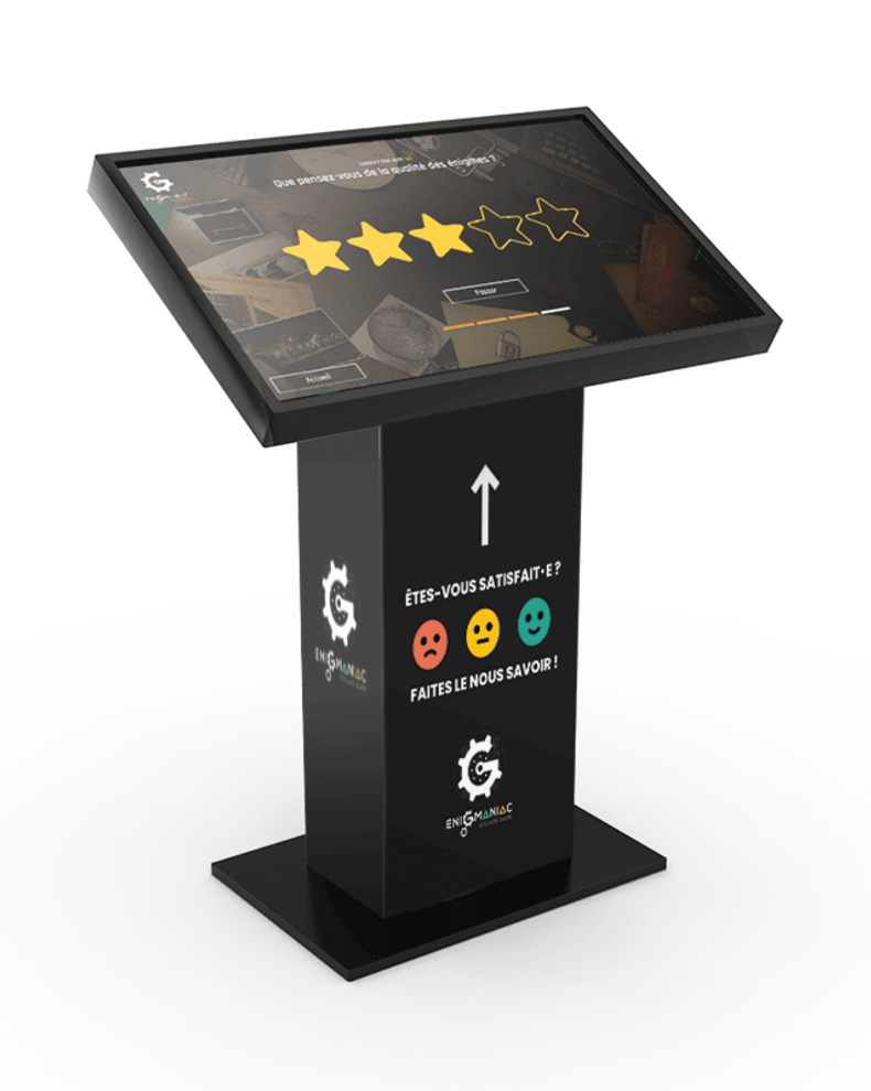 borne tactile KIOSK location événement salon