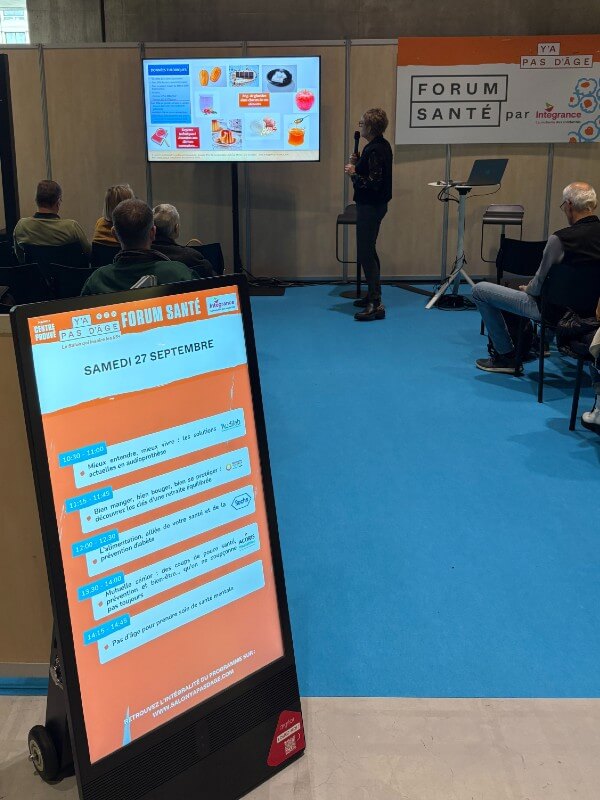 Chevalet numérique salon événement Destination Nancy