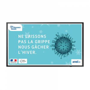 écran affichage cabinet médical 55 pouces