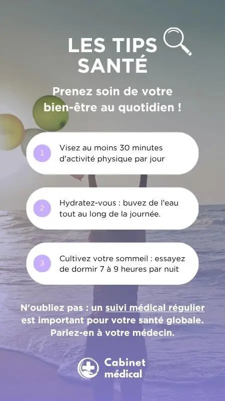 écran affichage cabinet médical conseils santé