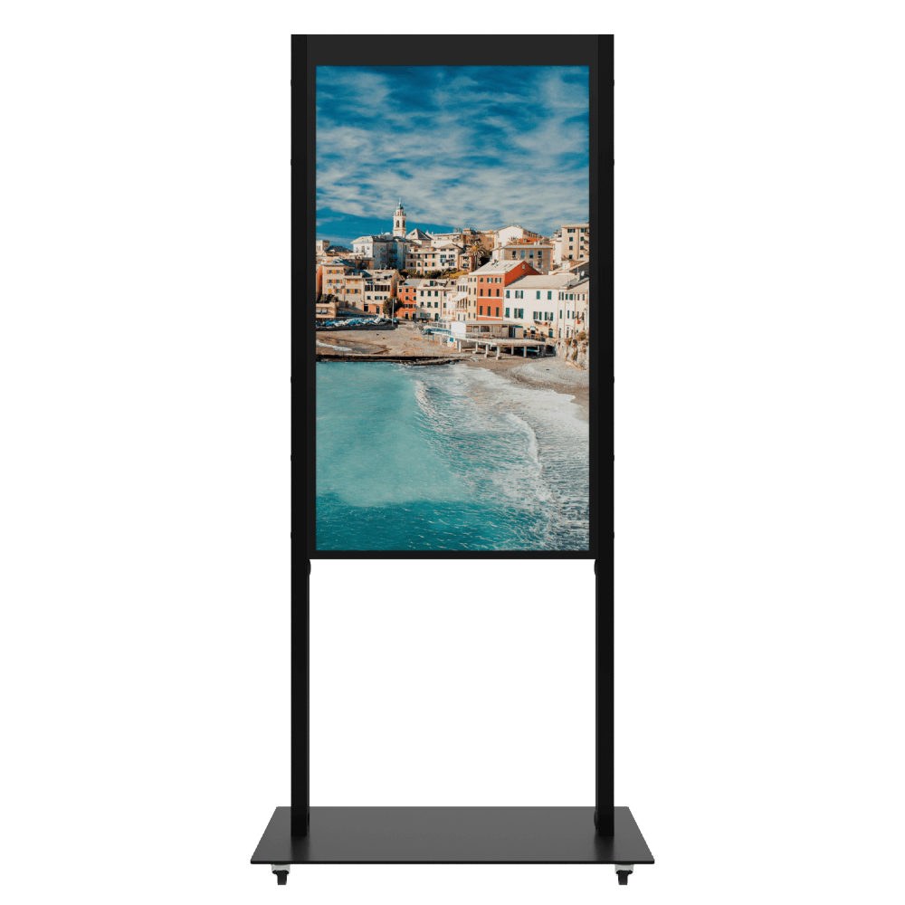 totem vitrine écran double face affichage numérique