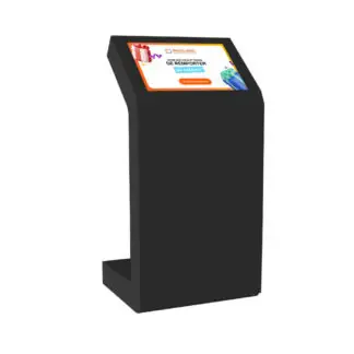 Borne tactile KIOSK 22 pouces personnalisation couleur noire