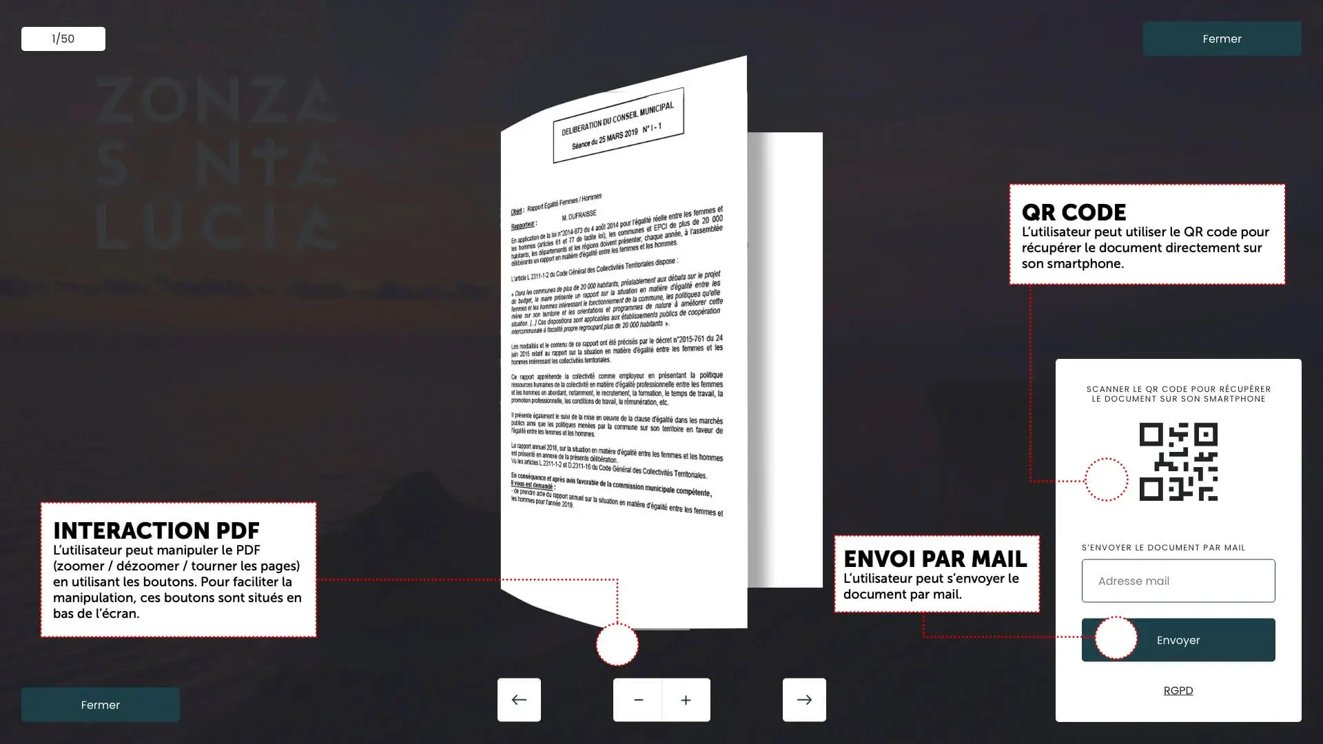 Interaction pdf mairie de Zonza Santa Lucia
