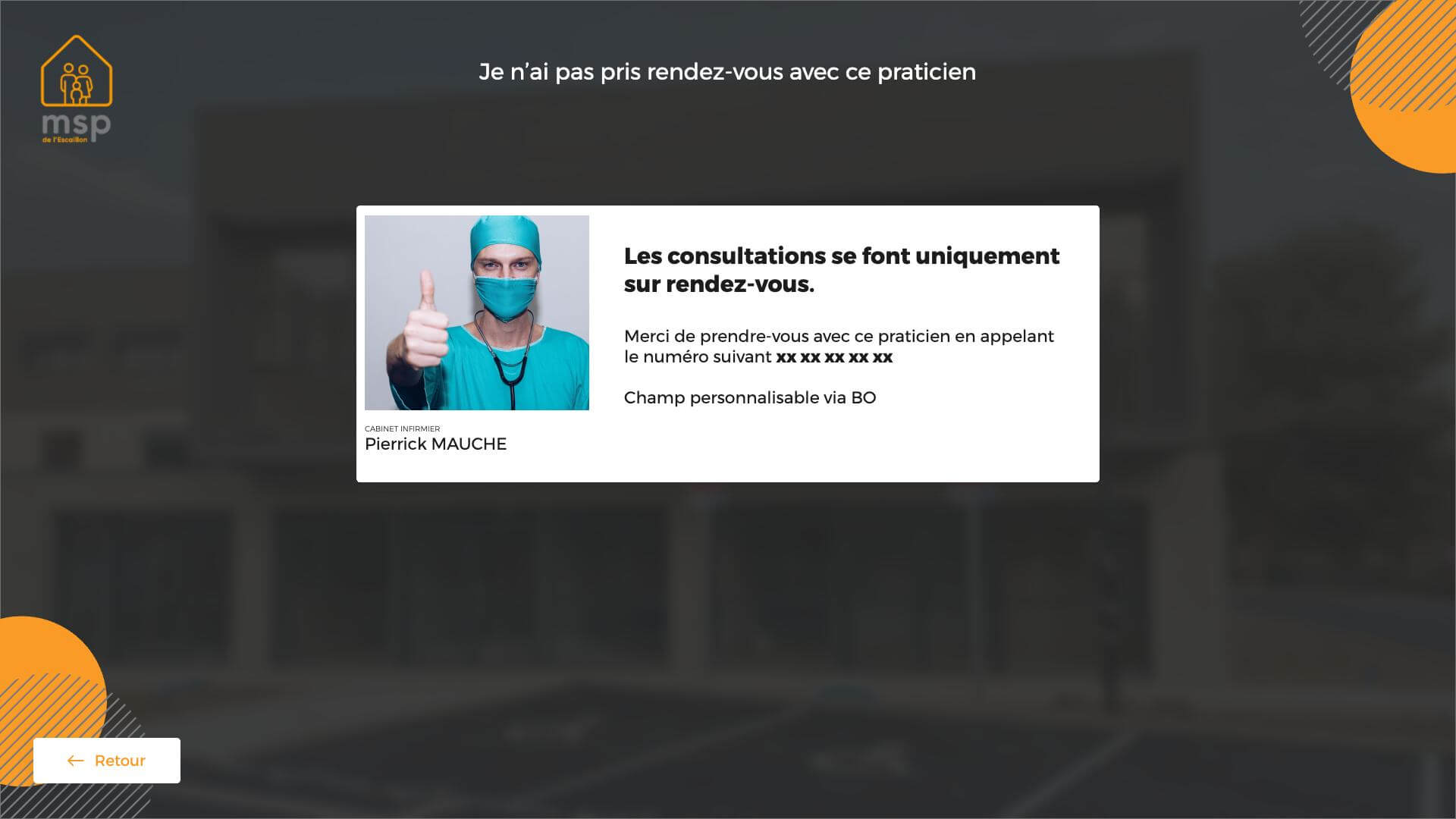 Gestion de l’accueil des cabinets médicaux - Filtre par rendez-vous