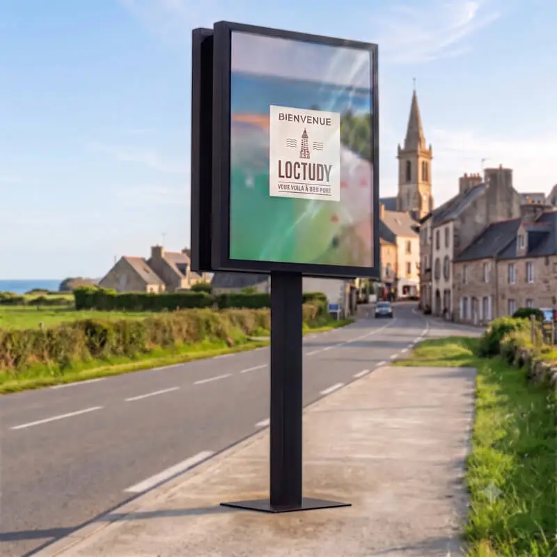 Panneau LED information mairie affichage journal numérique