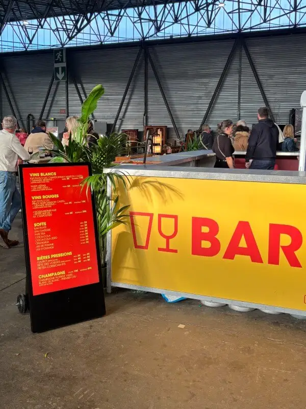 Chevalet numérique pour Bar du salon des puces à Nancy