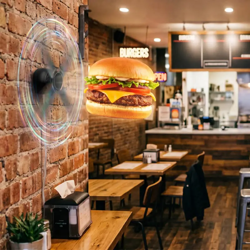 Hélice holographique hologramme resto