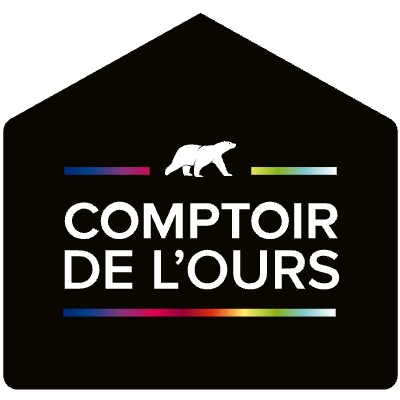 logo comptoir de l'ours, magasin d'ameublement et décoration
