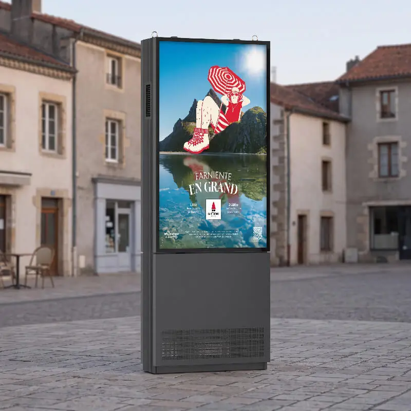 Totem affichage dynamique double face